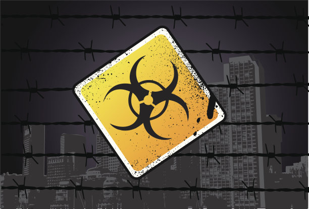 生物危害路标图片下载