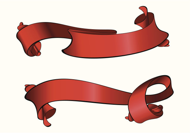 红色横幅图片下载