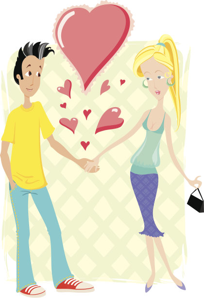 两个年轻的恋人图片下载