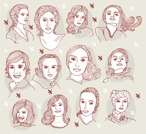 女士们草图图片下载