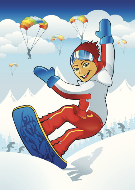 雪的男孩图片下载