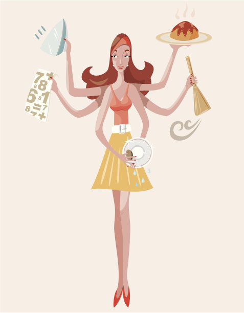 微笑的家庭主妇图片下载