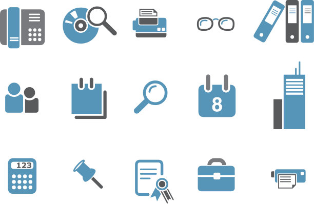 办公室图标设置图片下载