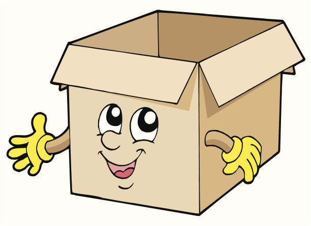 打开可爱的纸板箱图片下载