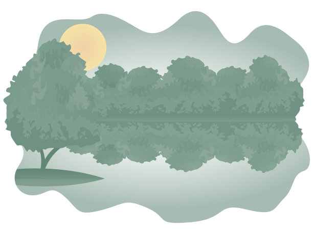 森林湖图片下载