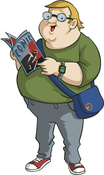 漫画书呆子图片下载