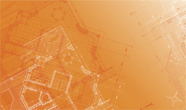 建筑背景-房屋平面图图片下载