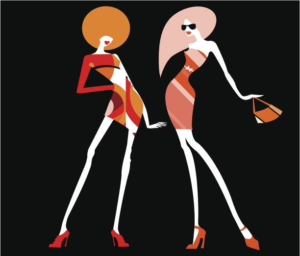 促销购物插画素材ID：105596434