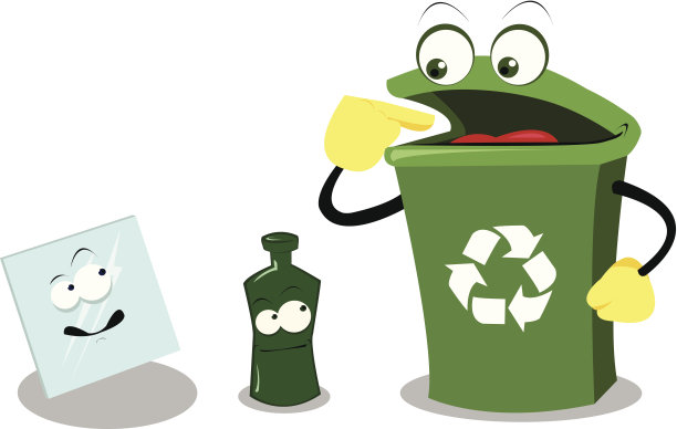 有趣的回收玻璃图片下载