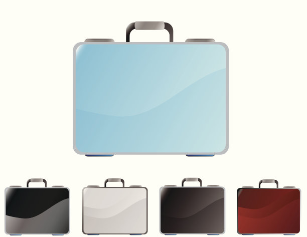 一个矢量公文包的图标集图片下载