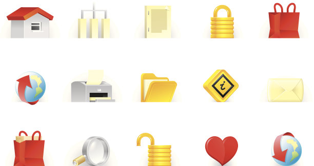 网站和互联网图标| T.U.P.O.颜色系列图片下载