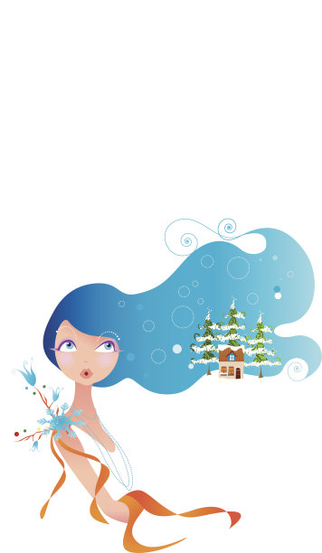 冬季女士图片下载