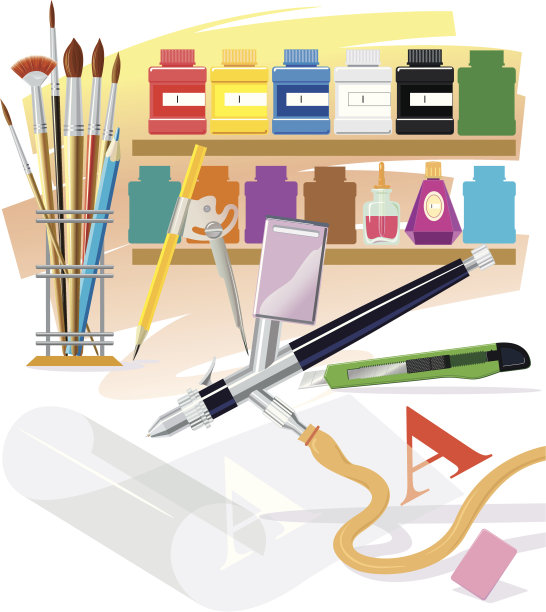 艺术家的工具图片下载