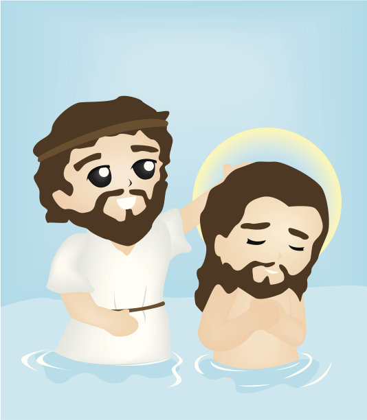 基督的洗礼图片下载