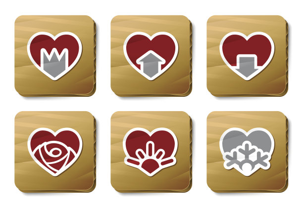 心形图标|纸板系列图片下载