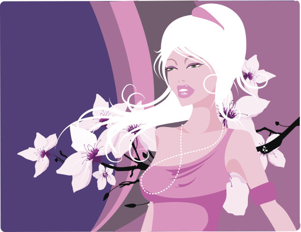 时尚的女孩图片下载