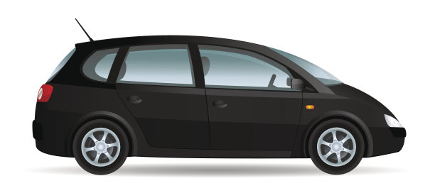 黑色的小货车图片下载