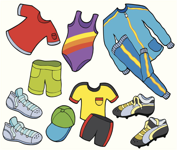 运动的衣服收藏图片下载