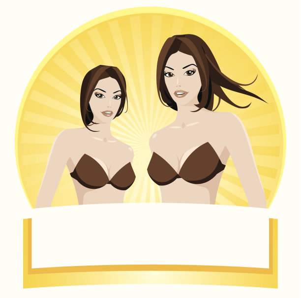 漂亮的女人标签。图片下载