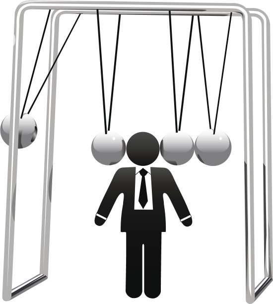 牛顿摇篮摇篮象征商业人的头图片下载