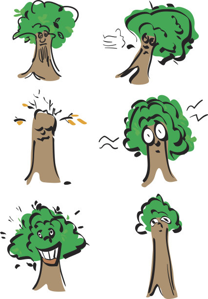 青树人士素材图片