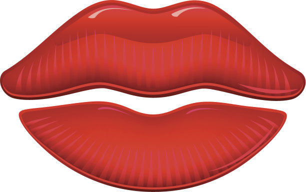 1个学分的微笑光泽的嘴唇图片下载