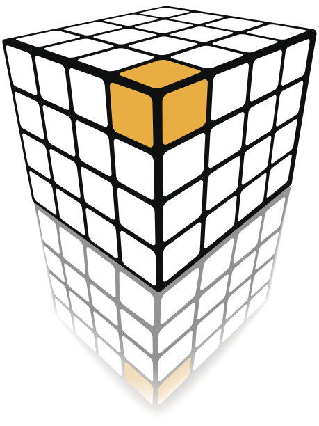 立方体拼图盒3d黄金解决白色图片下载