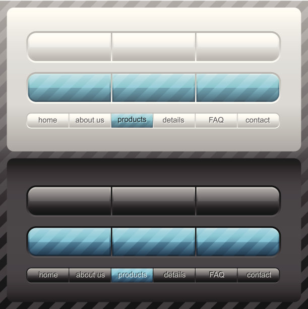 矢量闪亮用户界面图片下载