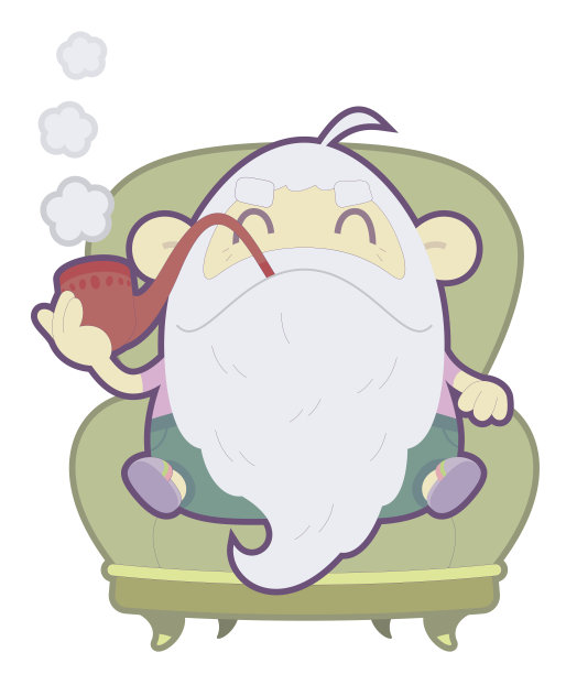 扶手椅上的爷爷图片下载