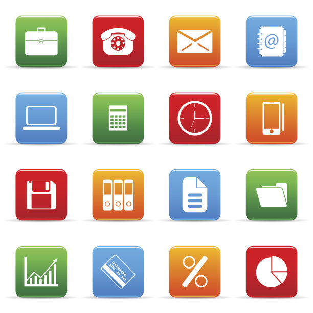 彩色矢量图标(集合5)图片下载