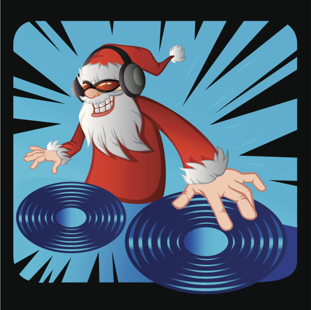 圣诞老人DJ图片下载