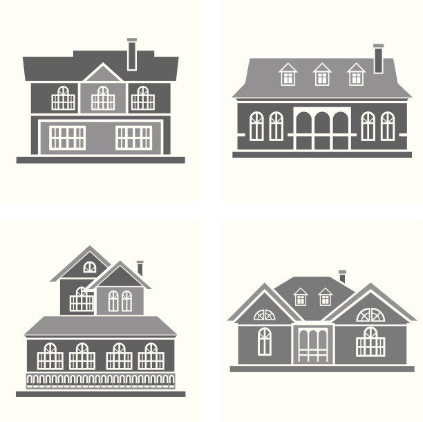 房子矢量插图图片下载