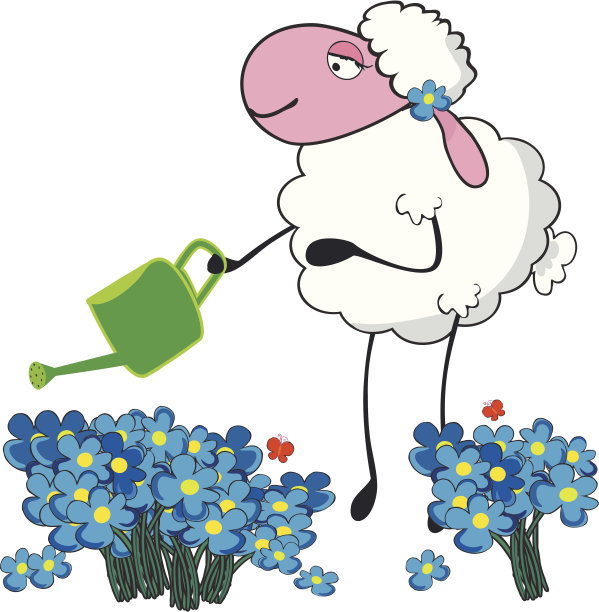 羊浇花图片下载