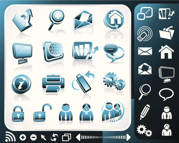 互联网图标集图片下载