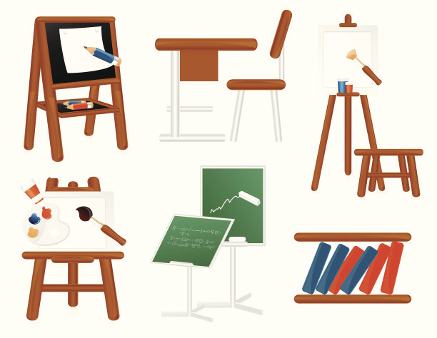 画架和学校董事会图片下载