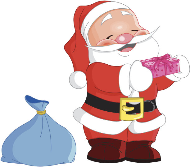 可爱的圣诞老人图片下载