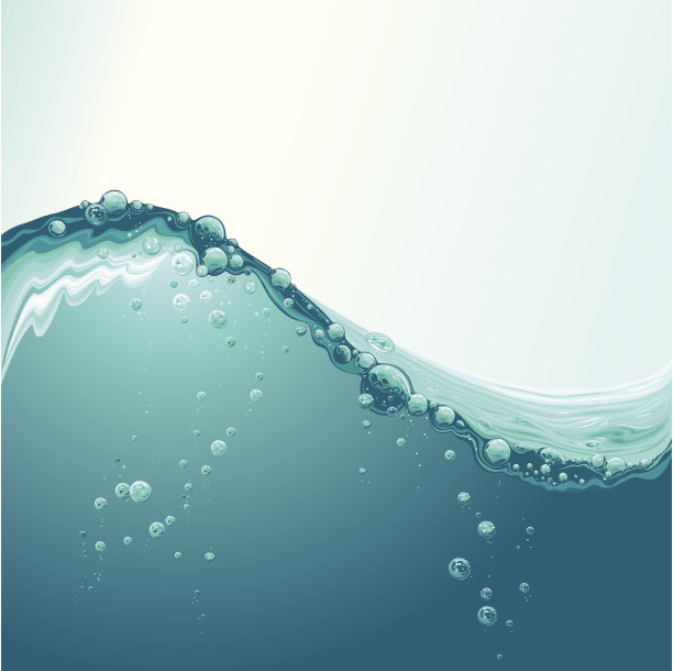 带气泡的水波图片下载