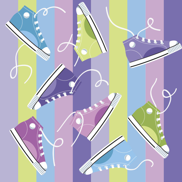 颜色的运动鞋图片下载