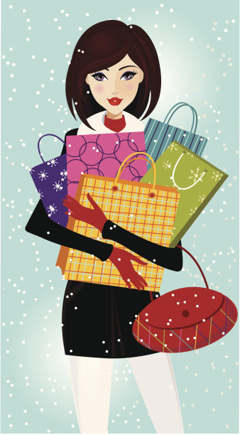 圣诞购物图片下载