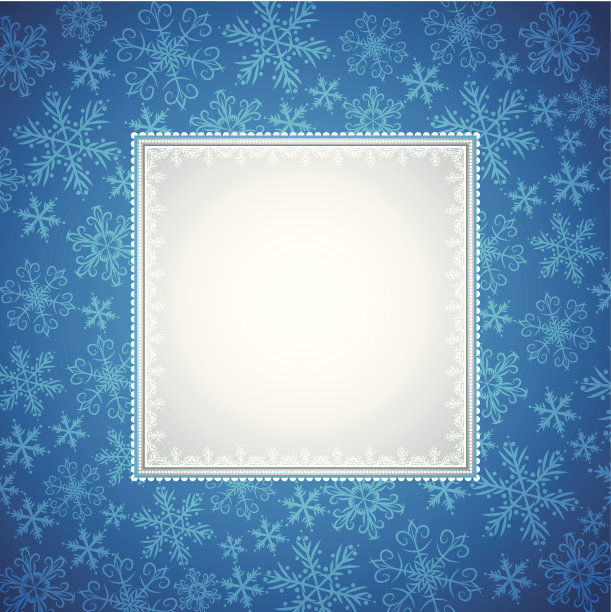 蓝色的圣诞背景图片下载