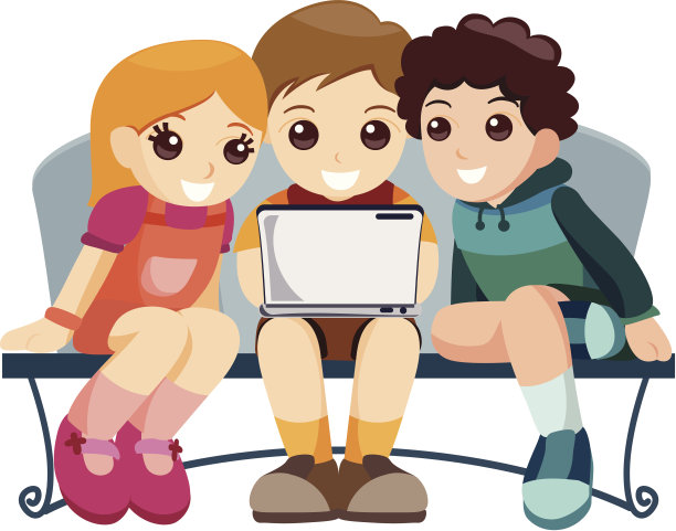 孩子的笔记本电脑图片下载