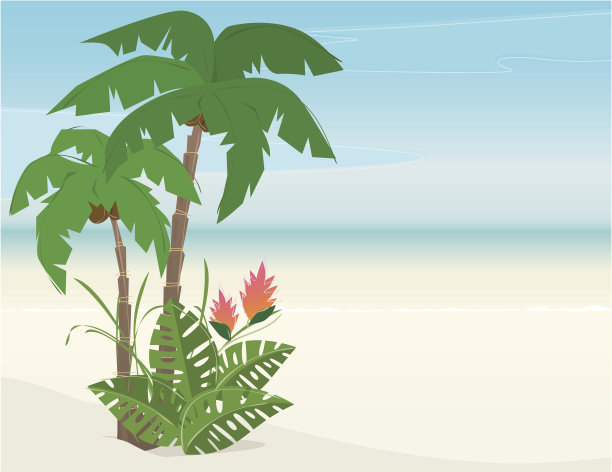 热带海滩天堂图片下载