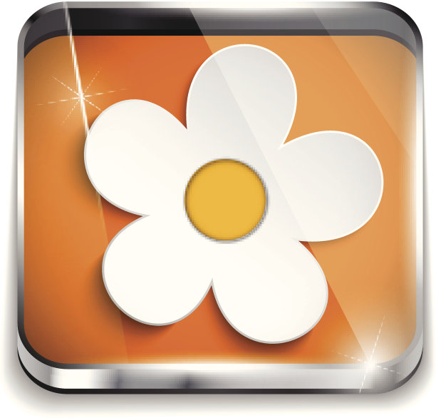 智能手机应用盒中的春花图片下载