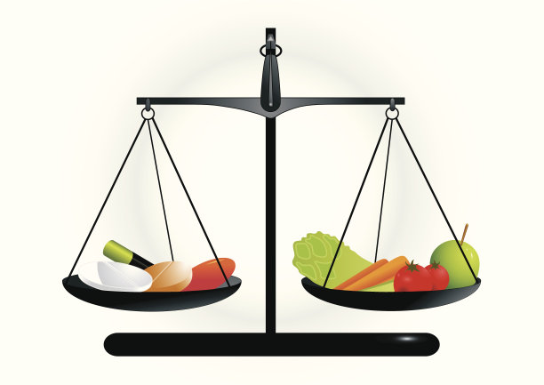 在减肥药和健康食品之间做出选择图片下载