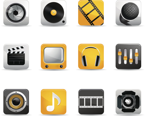 媒体图标图片下载