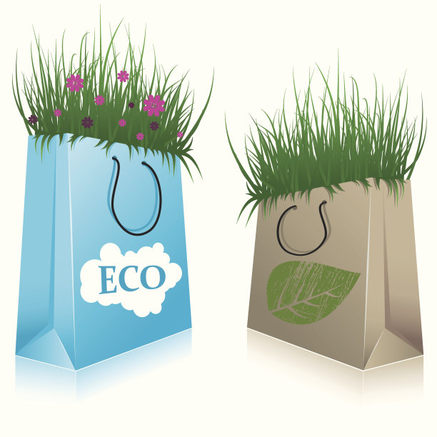 绿草环保袋图片下载