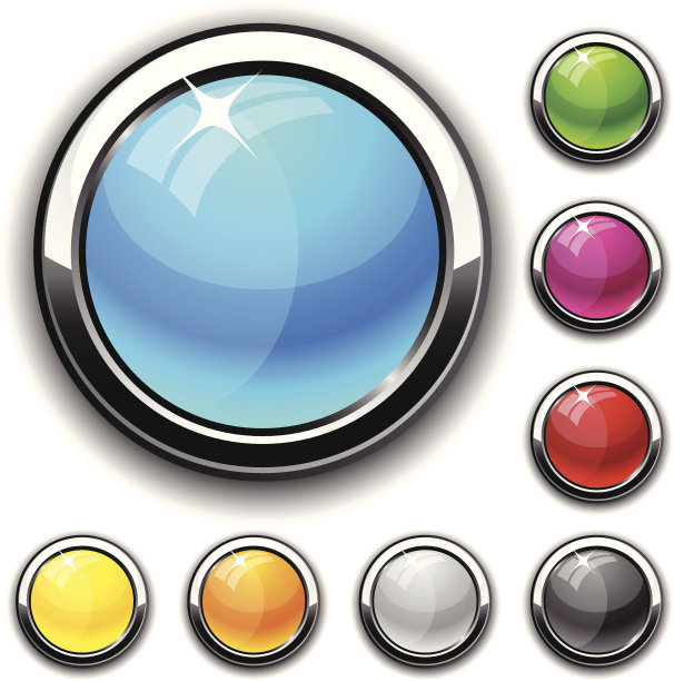 光滑的按钮。图片下载