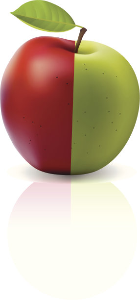 红绿苹果。图片下载