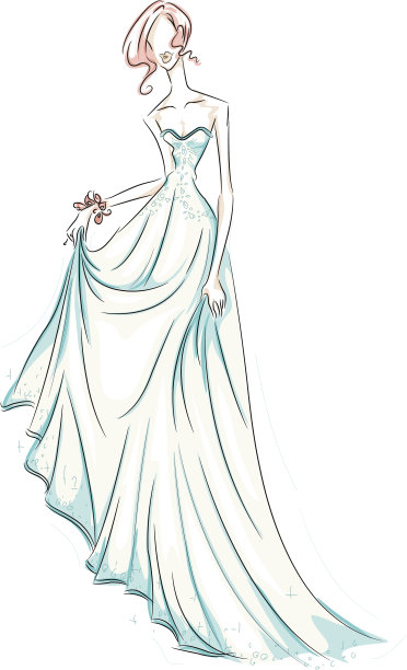 女孩礼服素材图片