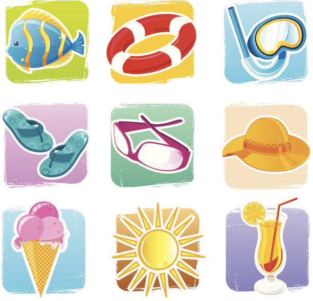 夏天对象集图片下载